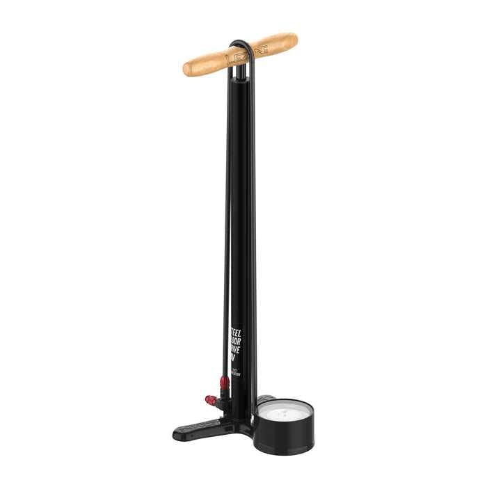 Bomba de pé LEZYNE STEEL FLOOR DRIVE 3.5 HV Preto