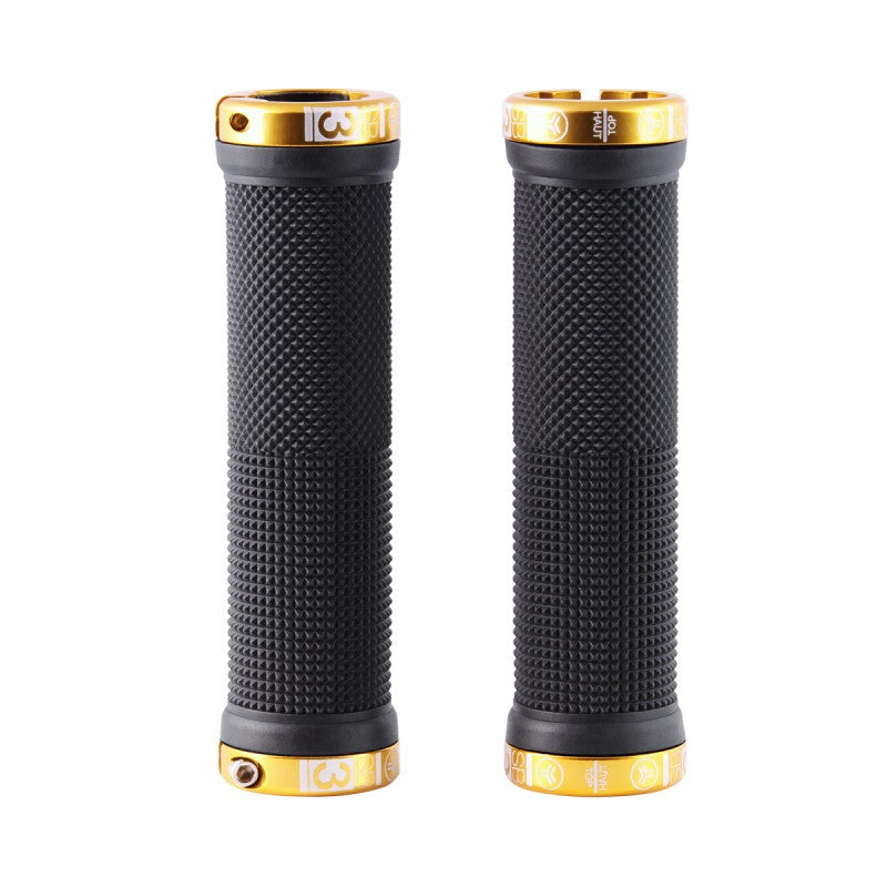 Punhos SB3 KHEOPS Lock-On 129 mm Preto/Dourado