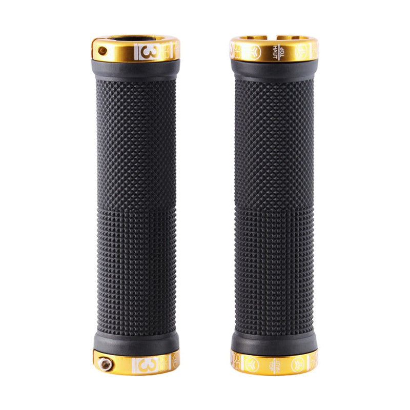 Grips SB3 KHEOPS Lock-On 129 mm Preto/Ouro