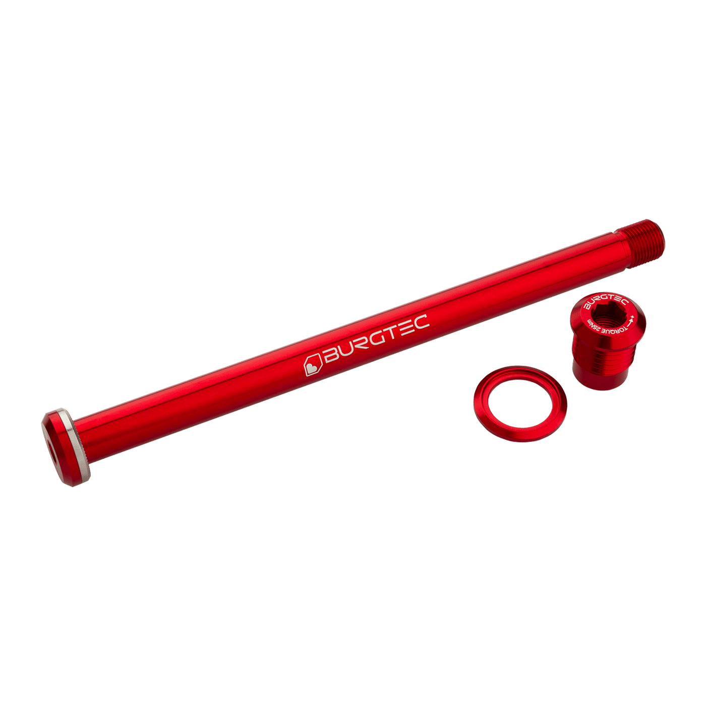 BURGTEC 174mm Eixo da Roda Traseira para Quadro Yeti Vermelho