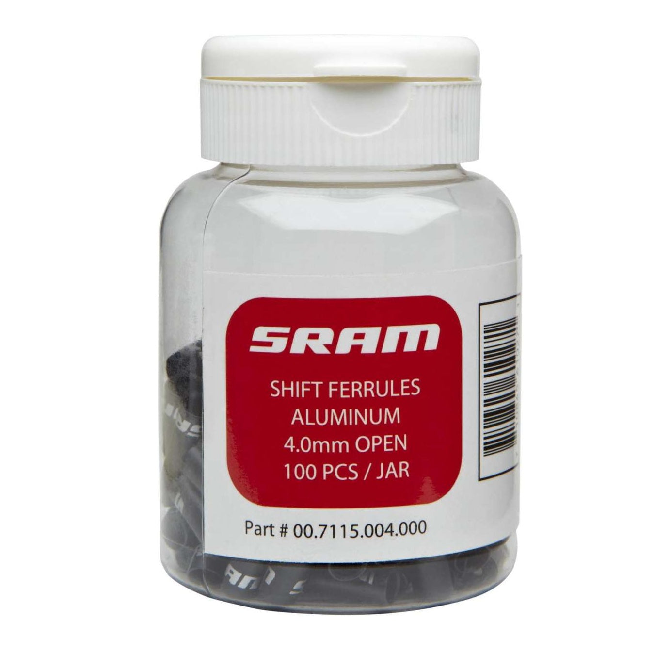 Tampa de extremidade SRAM para caixa de desviador aberta de 4,0 mm (embalagem de 100)