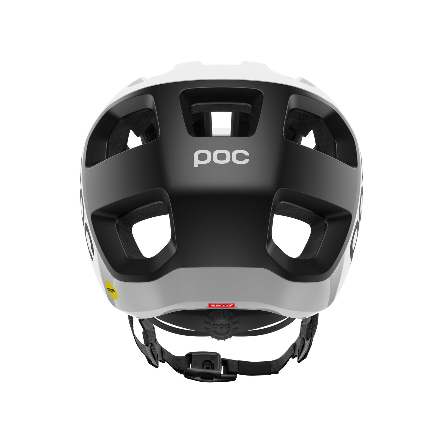 Capacete POC CULARIS MTB Branco/Preto com logótipo mate