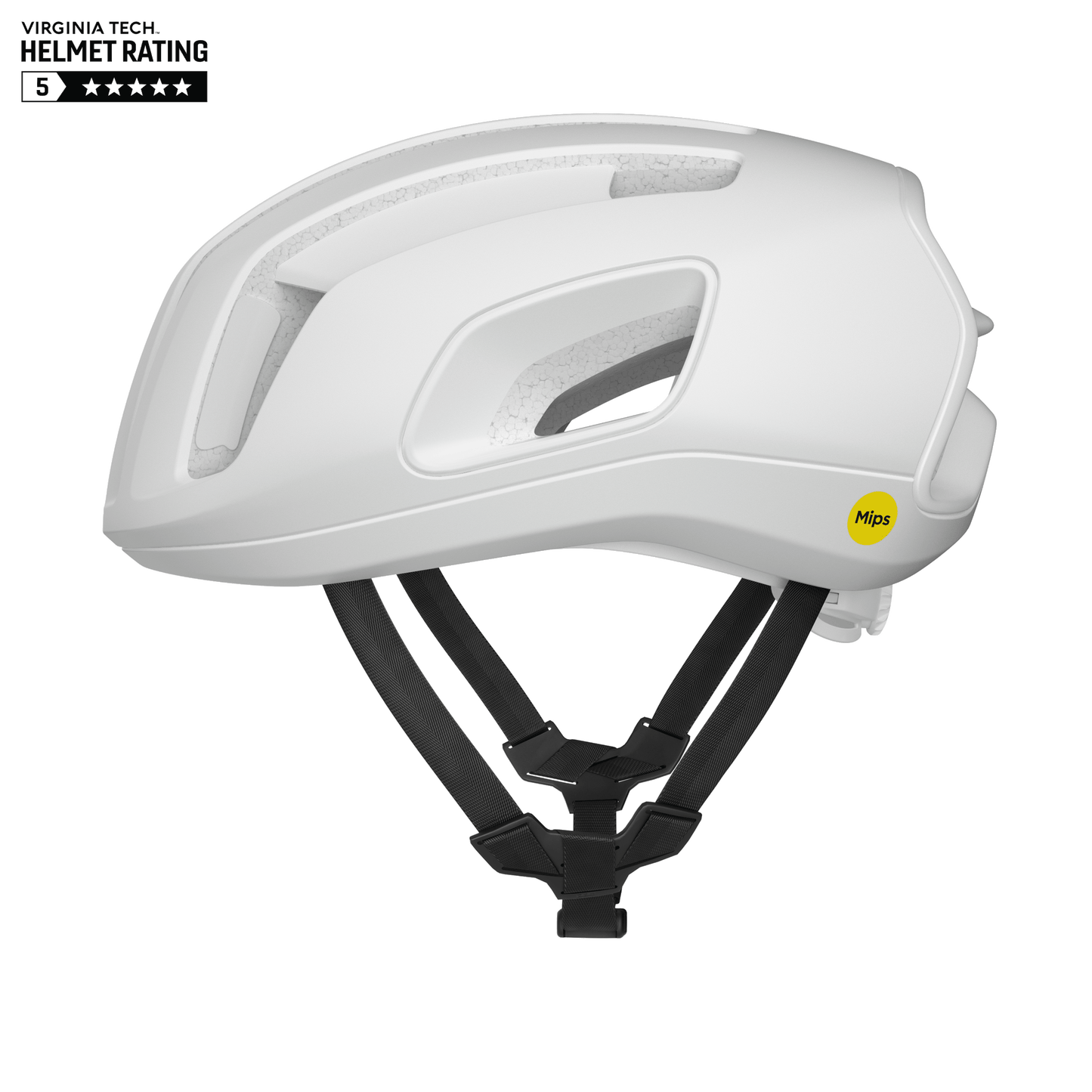 Capacete de estrada POC CYTAL MIPS Branco Mate
