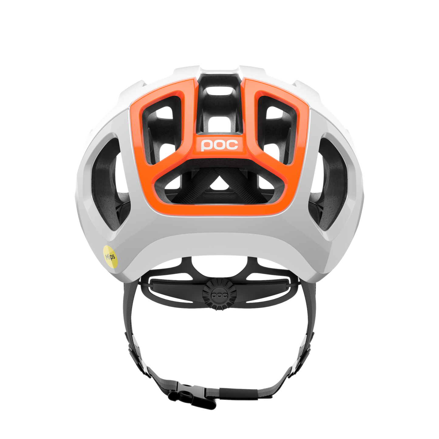 Capacete de estrada POC VENTRAL AIR MIPS Branco/Laranja Fluo