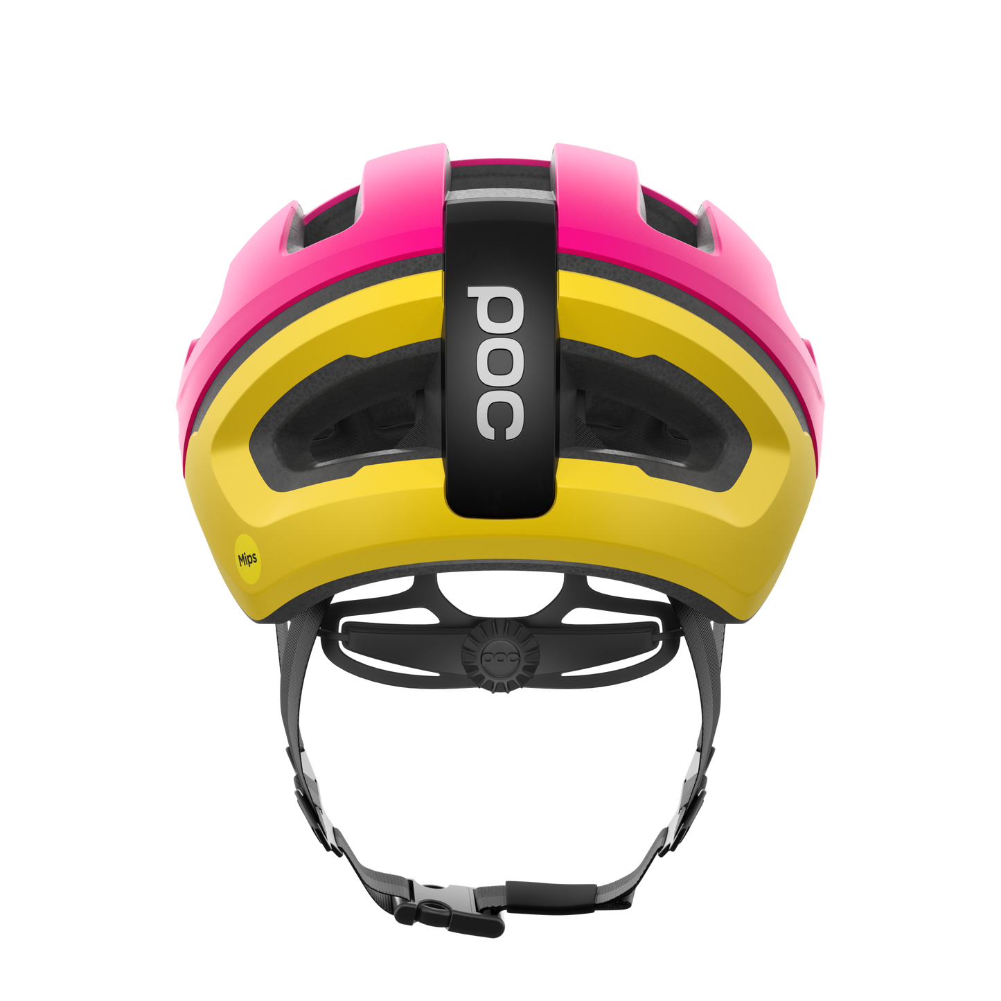 Capacete de estrada com logótipo POC OMNE AIR MIPS Rosa/Amarelo