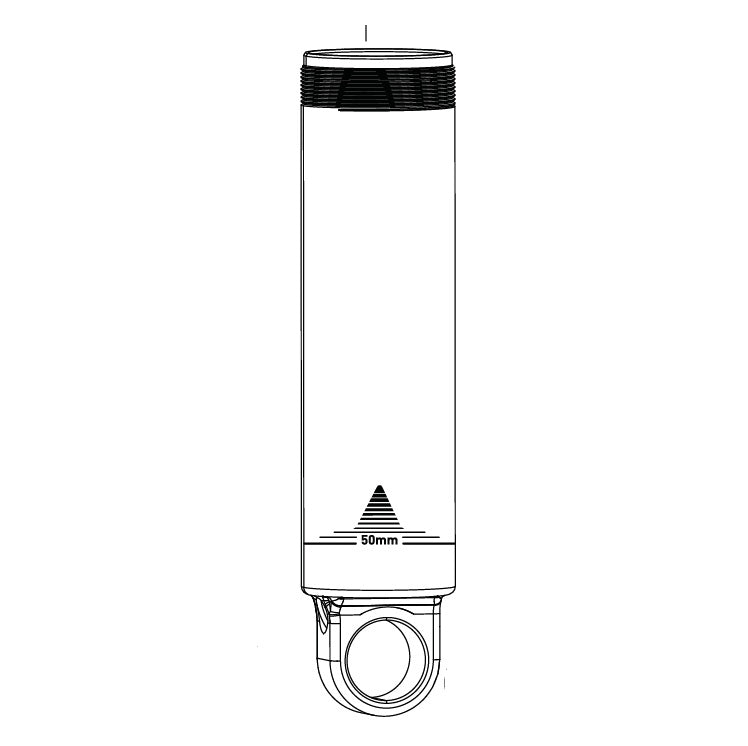 Corpo do amortecedor ROCKSHOX com olhal standard, 60 mm e batente hidráulico para SUPER DELUXE C1-C2 #11.4118.054.600