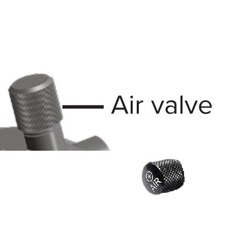 Tampa da válvula ROCKSHOX SCHRAdeR AIR CAP