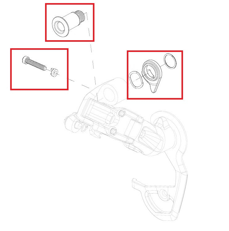 KIt SRAM RED Parafusos de ajuste e montagem do desviador