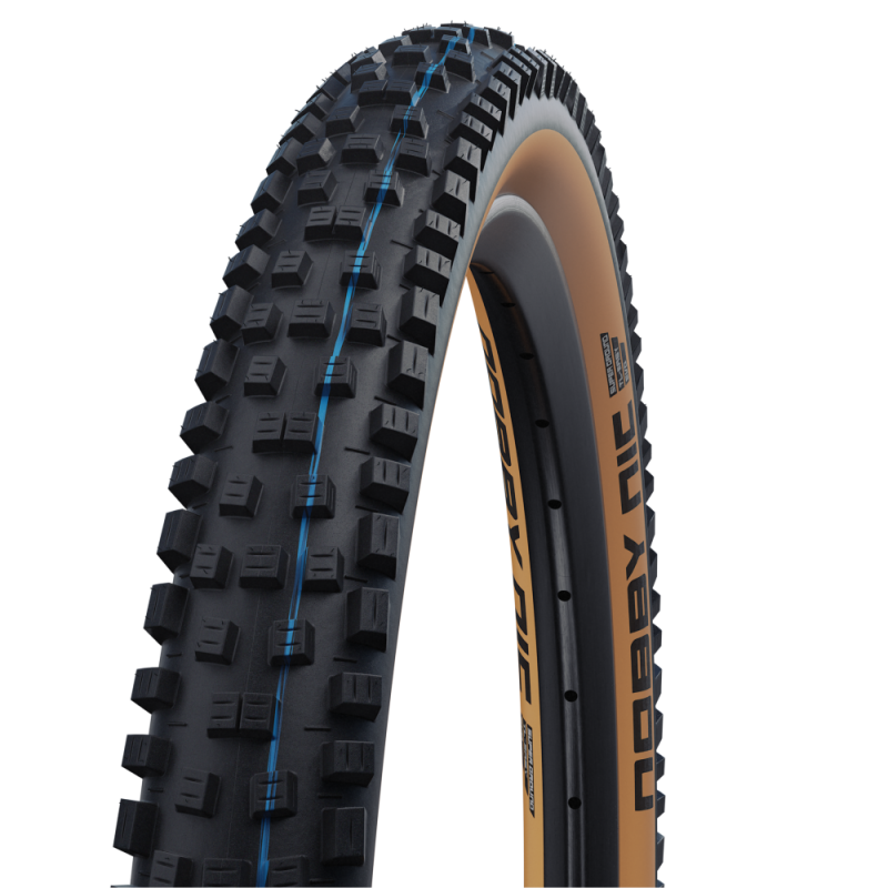 Pneu SCHWALBE NOBBY NIC 29x2.40 ADDIX SPEEDGRIP SUPERGROUND Tubeless Ready Soft Preto/Castanho