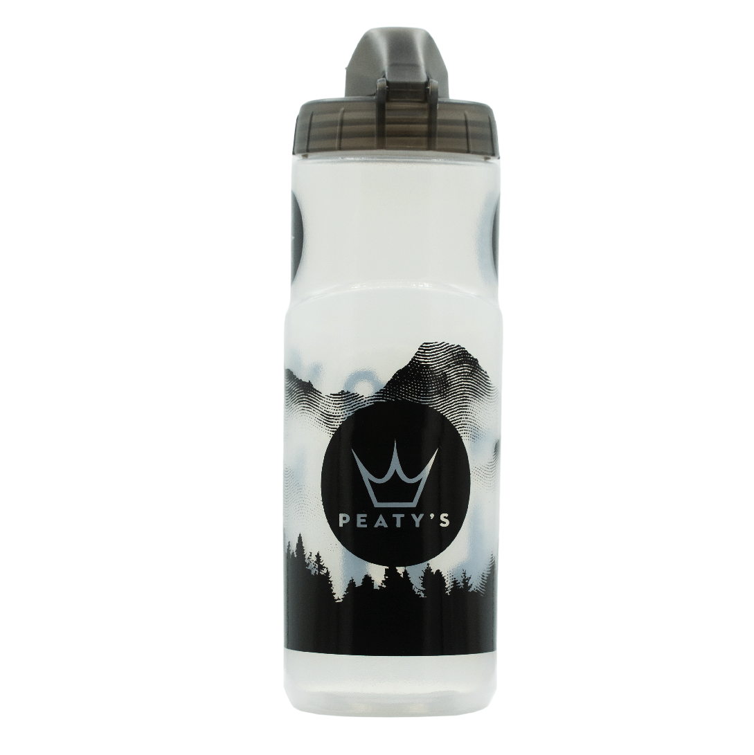 PEATY'S X FIDLOCK Mountains Kit de garrafa e suporte para garrafa (600ml) Transparente