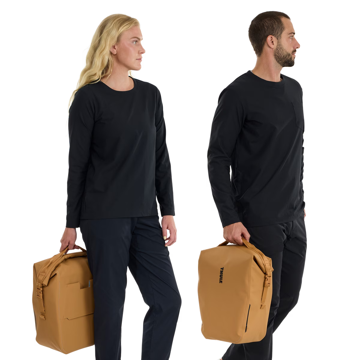 Par de malas de viagem THULE SHIELD 22 L cor de laranja