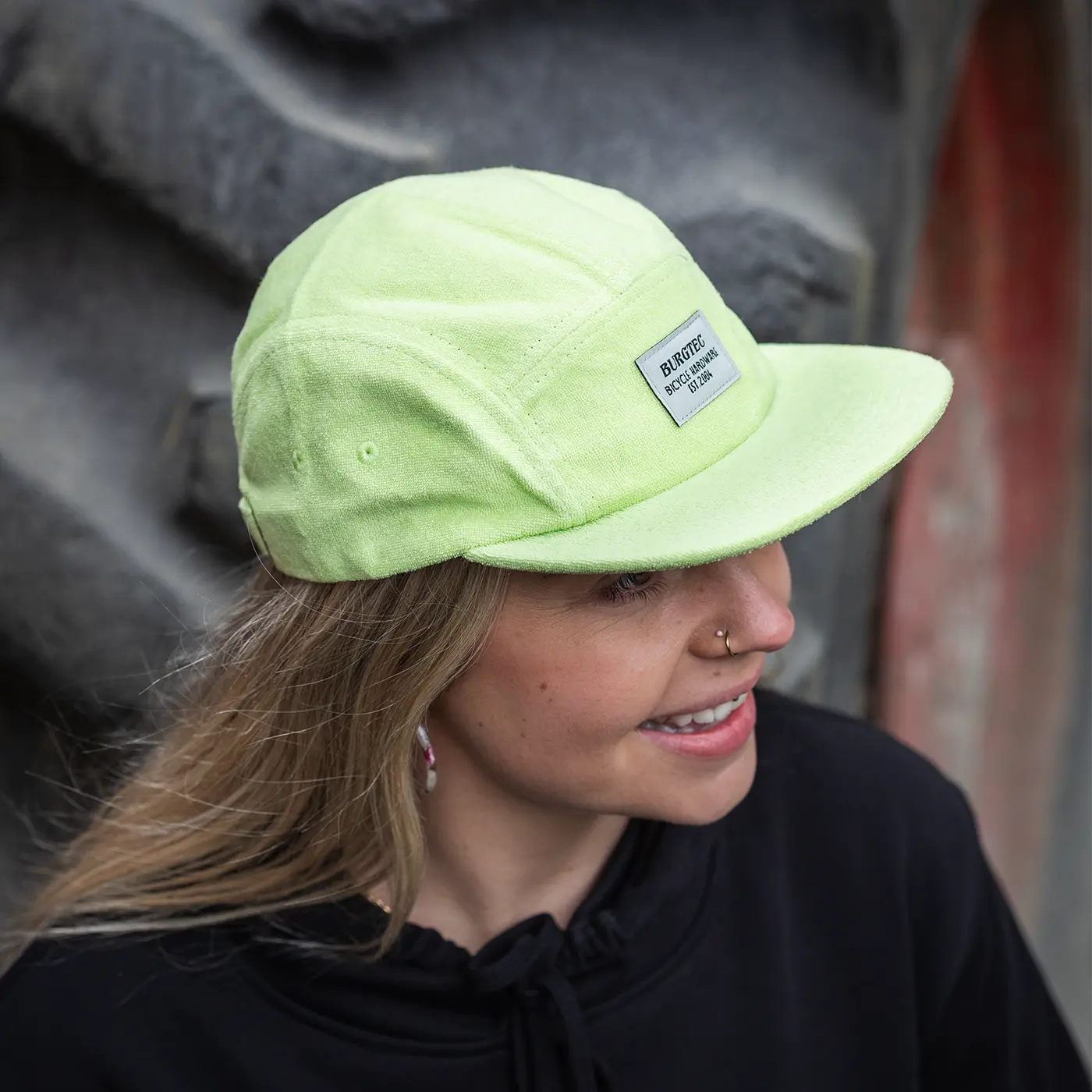 Boné BURGTEC ARCADE FIVE PANEL Verde