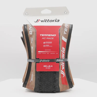 Pneu VITTORIA TERRENO XC RACE 29x2.25 Graphene/Silica Tubeless Ready Soft Beige
