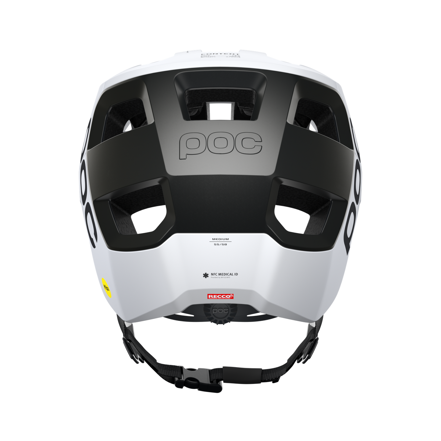 Capacete POC KORTAL RACE MIPS MTB Branco/Preto Mate