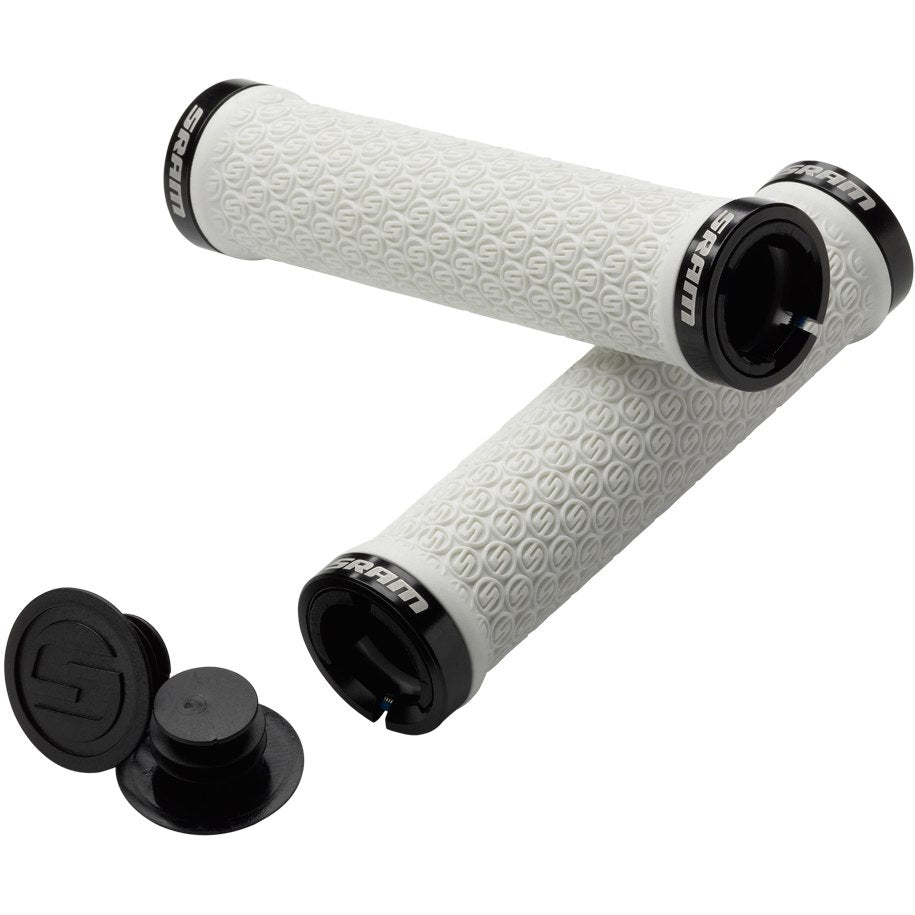 Punhos brancos SRAM Lock-On 130mm