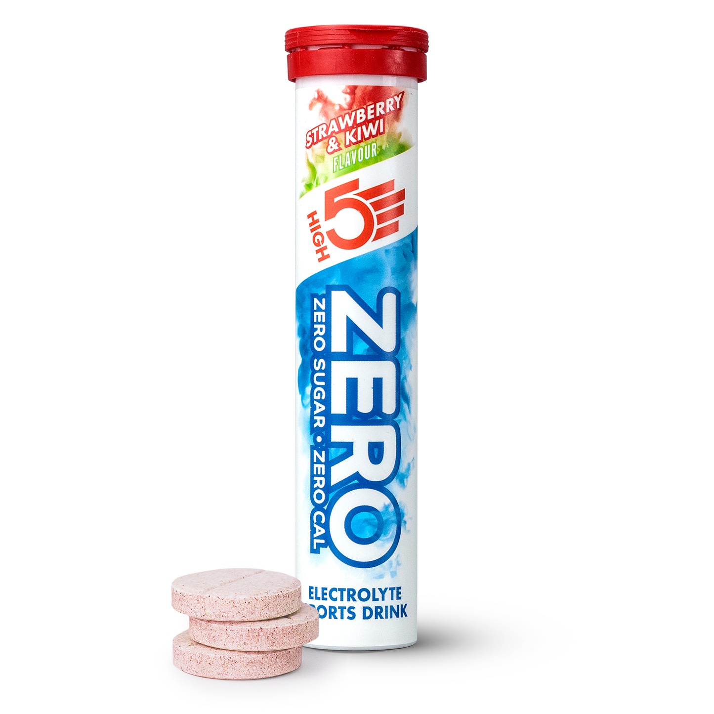Comprimidos de hidratação electrolítica HIGH5 ZERO (x20) Morango Kiwi