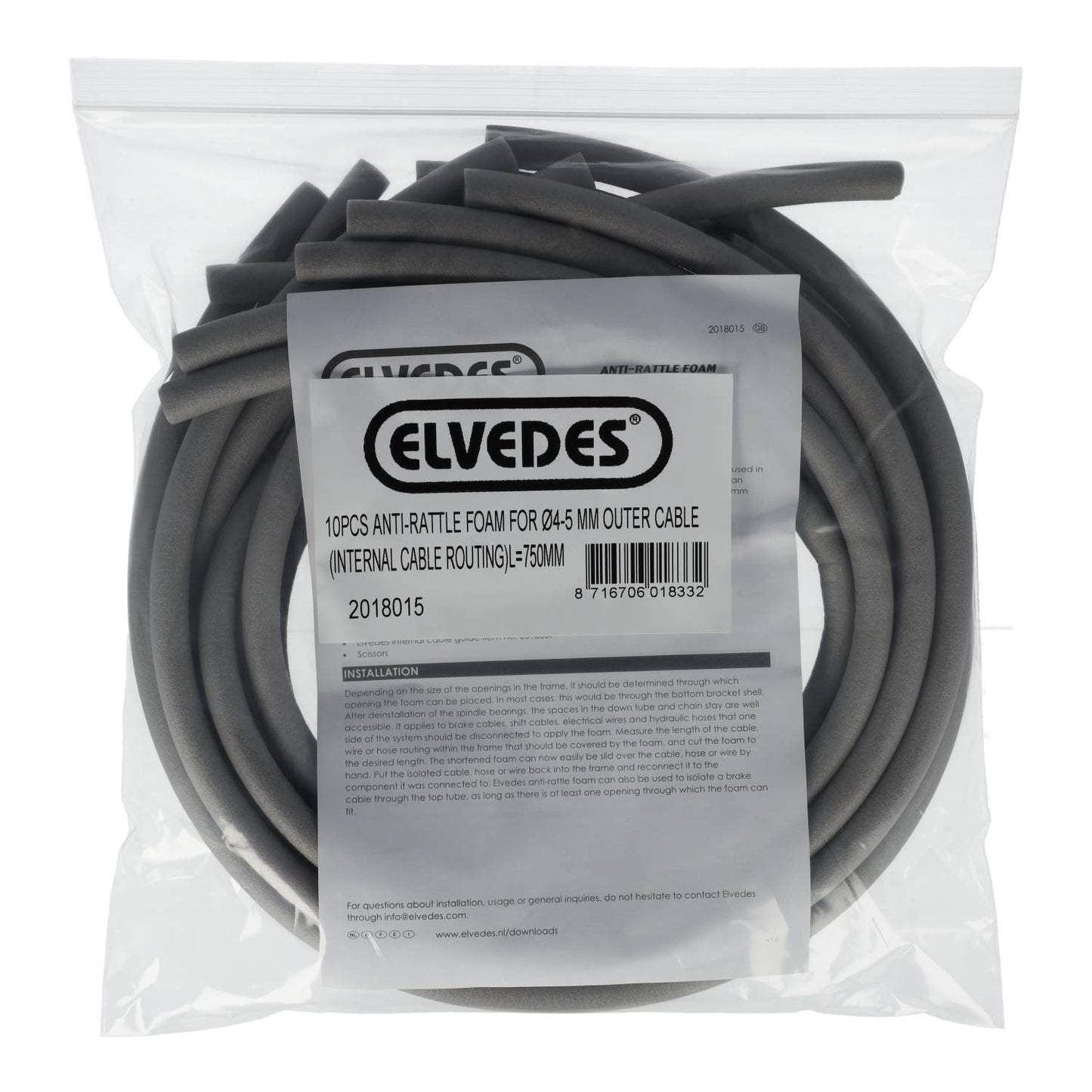 ELVEDES Espuma de cancelamento de ruído interno 10x750mm