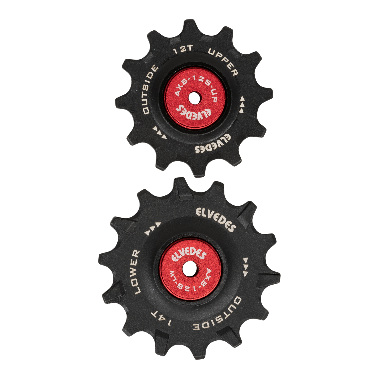 ELVEDES SRAM RED/FORCE 1x12 + 1x14 Kit de caixas de câmbio híbridas em cerâmica