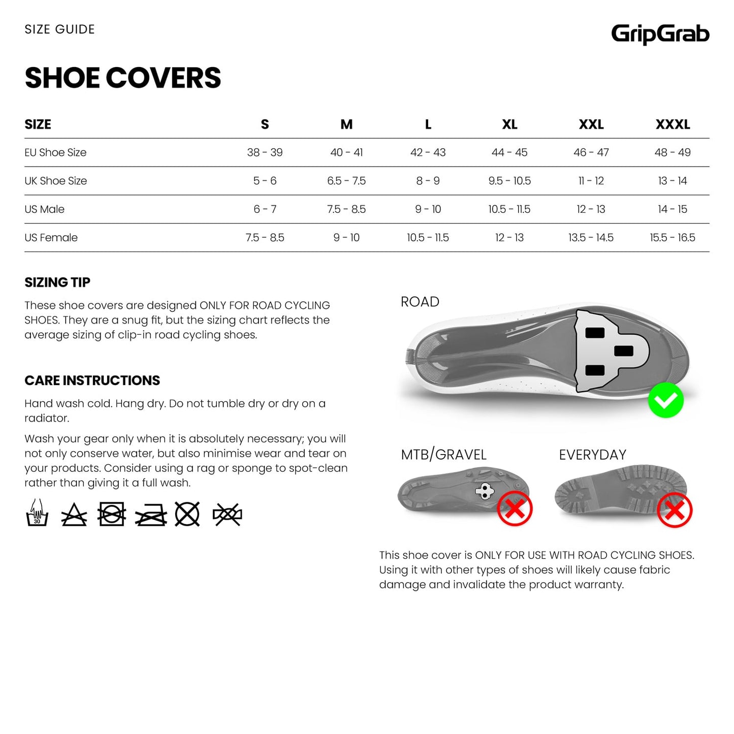 Capa para botas GRIPGRAB ARTIC 2 WATERPROOF ROAD Preto