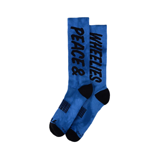 Meias TROY LEE DESIGNS PERFORMANCE PEACE & WHEELIES Azul
