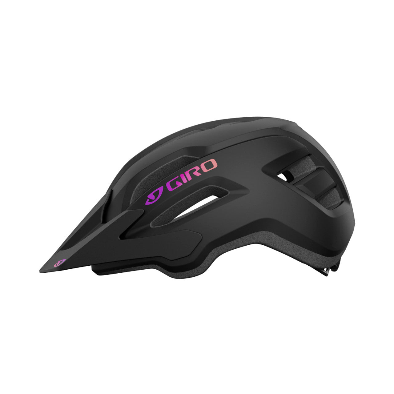 Capacete de BTT GIRO FIXTURE II para mulher Preto Mate/Rosa