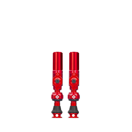 Válvulas sem câmara de ar MUC-OFF Big Bore Hybrid (Schrader) Small Red