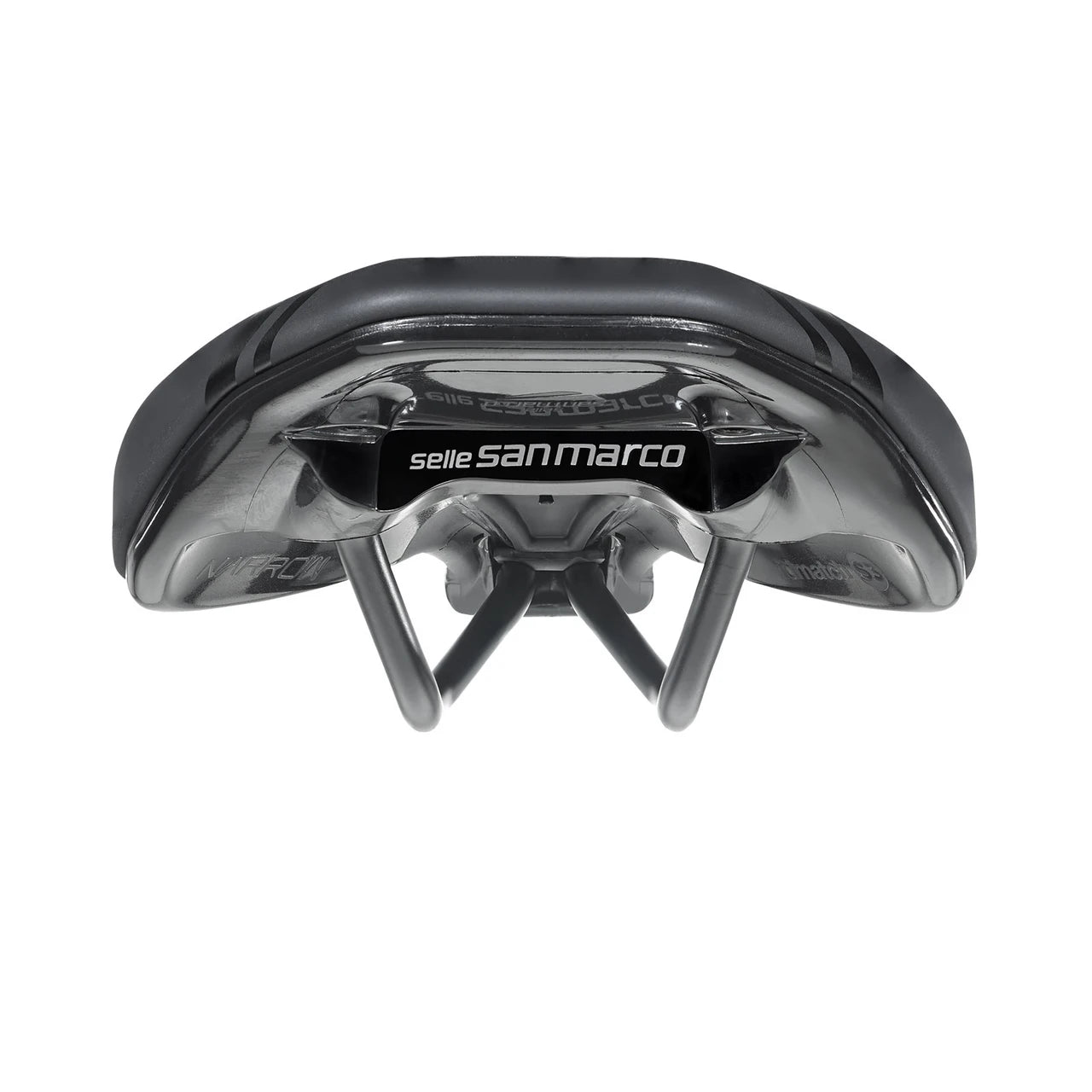 Selle SAN MARCO GROUND SHIELD DYNAMIC S3 140mm Rails Manganèse
