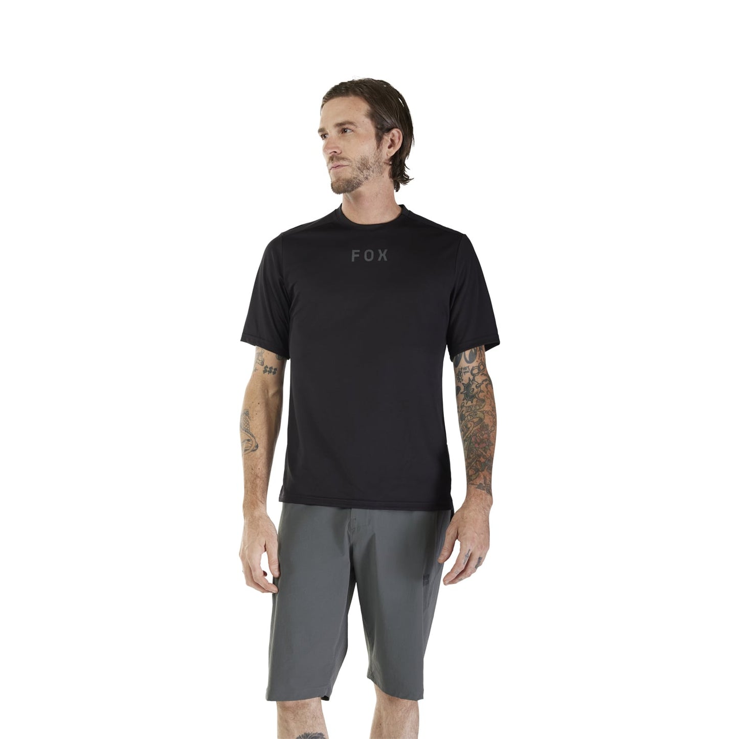 Camisola de manga curta FOX RANGER WORDMARK Preto 2025