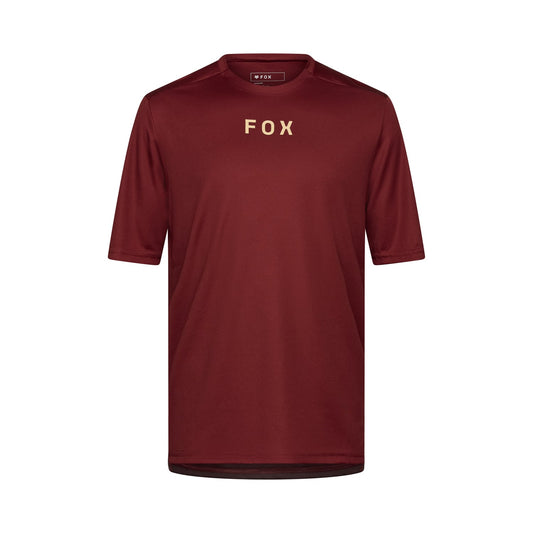 FOX RANGER WORDMARK Camisola de manga curta Bordeaux 2025