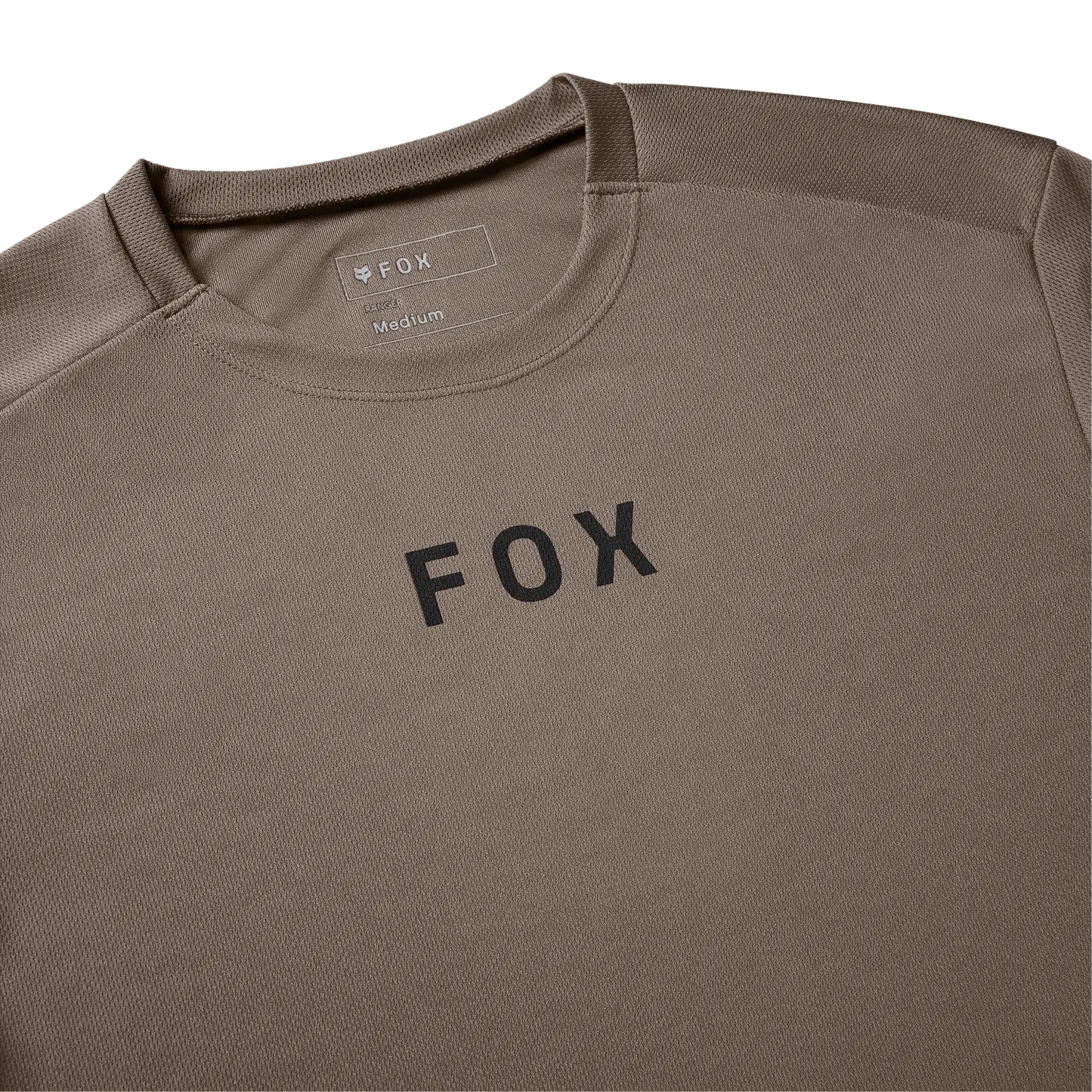 Camisola de manga curta FOX RANGER WORDMARK castanha noz-moscada