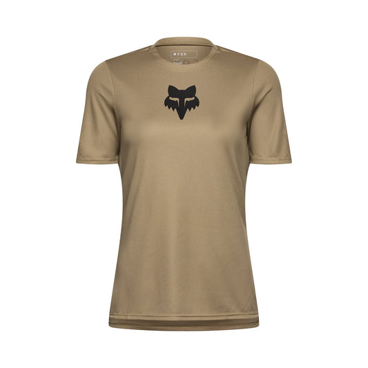 Camisola de manga curta FOX RANGER HEAD para mulher Bege 2025