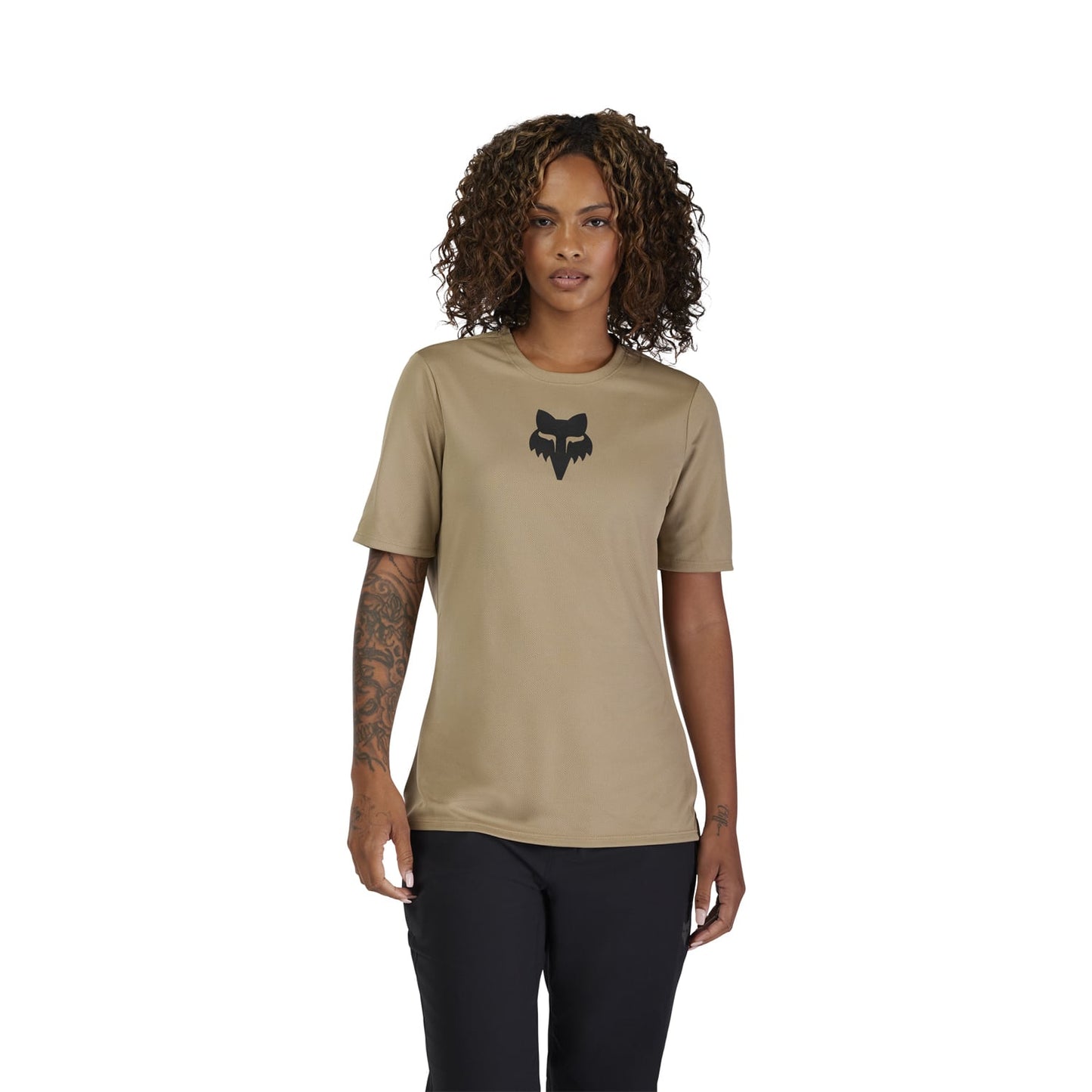 Camisola de manga curta FOX RANGER HEAD para mulher Bege 2025