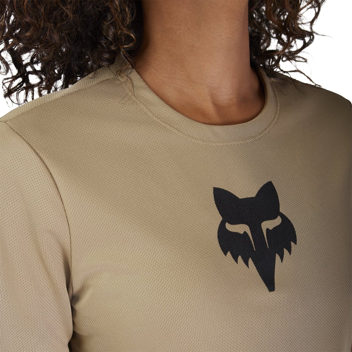Camisola de manga curta FOX RANGER HEAD para mulher Bege 2025