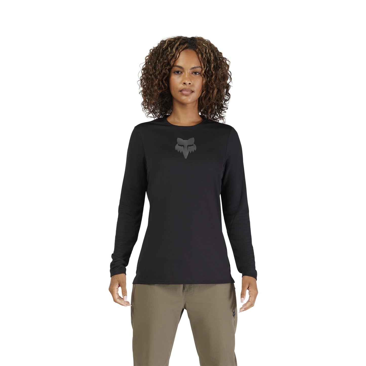 Camisola de manga comprida FOX RANGER HEAD para mulher Preto 2025