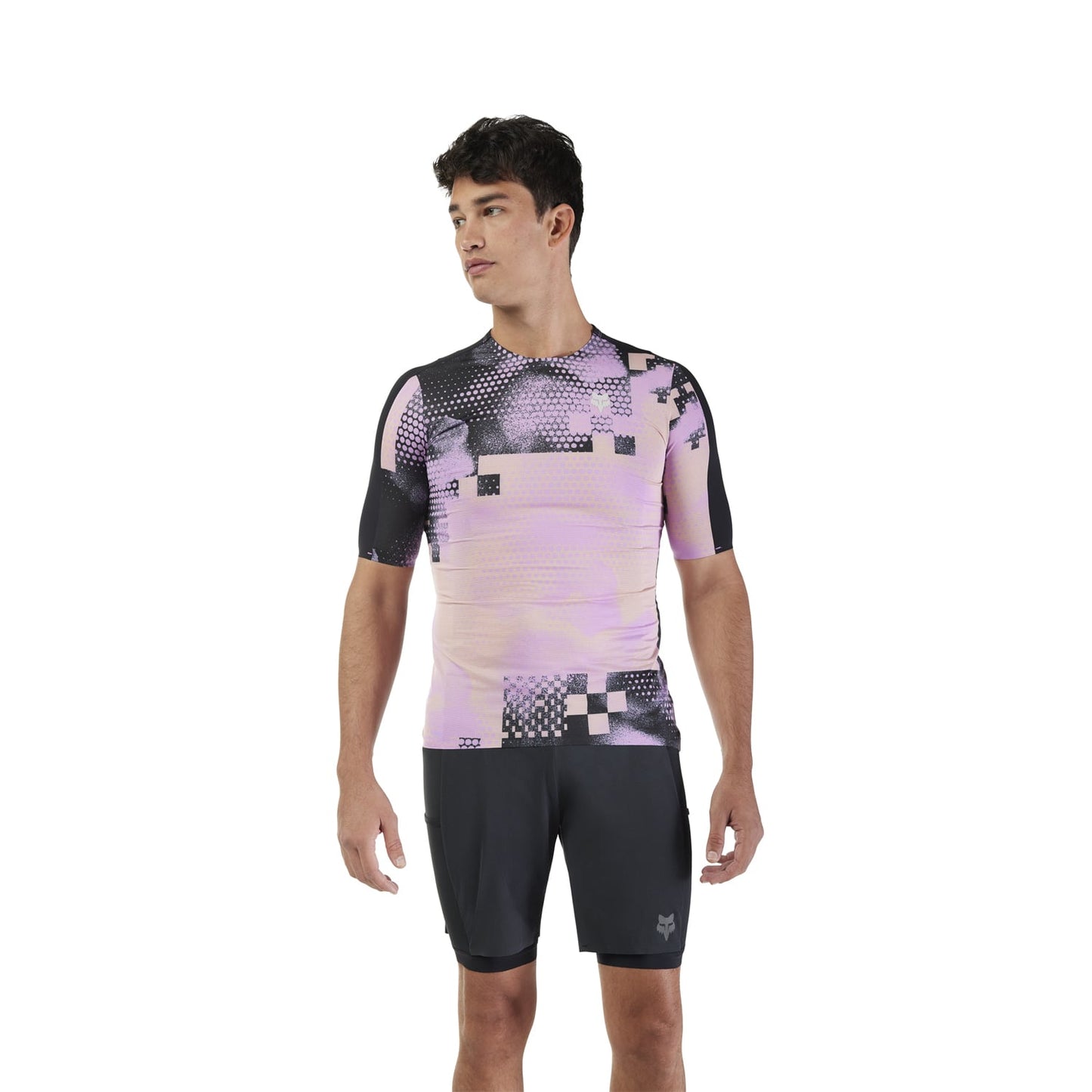 Camisola de manga curta FOX FLEXAIR ASCENT PULSE Preto/Rosa 2025