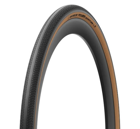 Pneu MICHELIN POWER ADVENTURE Competition Line 700x36c Tubeless Ready Castanho
