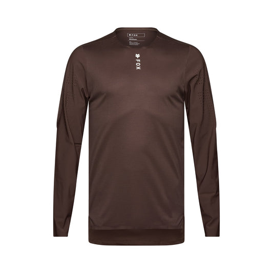 Camisola de manga comprida FOX FLEXAIR PRO castanha 2025