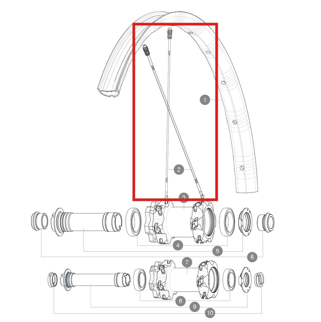 KIT DE 12 RAIOS DIANTEIROS MAVIC CROSSMAX FIN/AV-AR DEEMAX PRO 27,5'' ALU 275MM