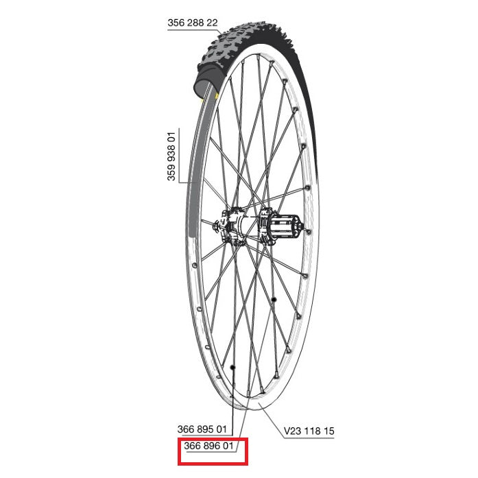 KIT 12 RAIOS TRASEIROS MAVIC CROSSROC/CROSSRIDE UST/CROSSMAX ELITE/XA ELITE 29" KSYRIUM UST D/AKSIUM NUST D 293MM