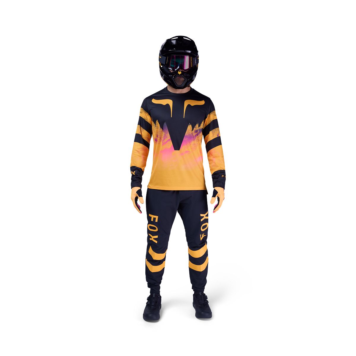 Camisola de manga comprida FOX RANGER KAIROS Preto/Laranja