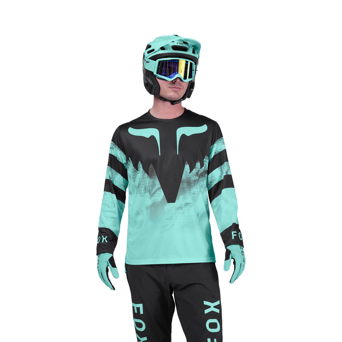 Camisola de manga comprida FOX RANGER KAIROS Preto/Azul
