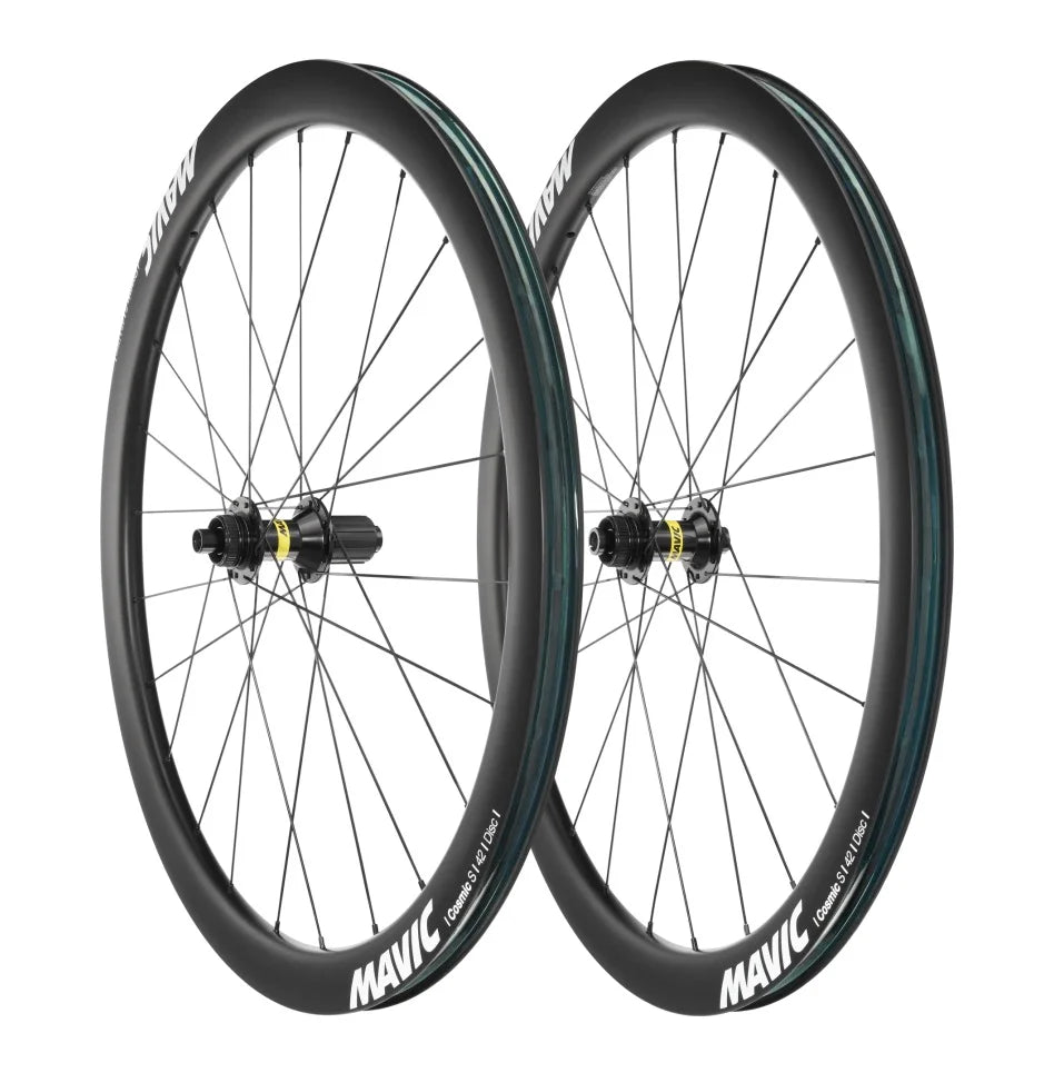 Par de rodas MAVIC COSMIC S 42 DISC Tubeless Ready (bloqueio central)