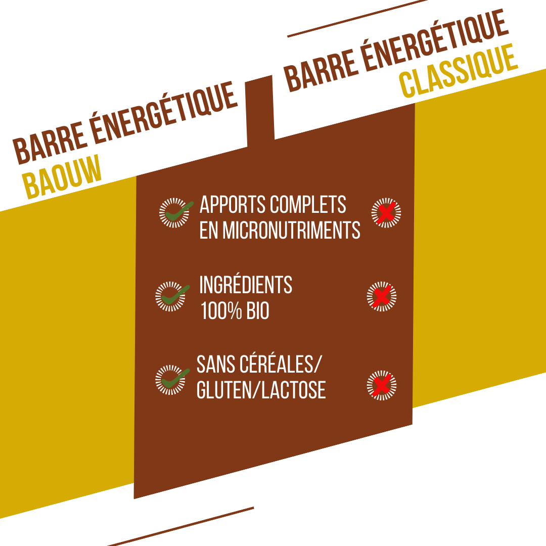 BAOUW ORGANIC EXTRA Barra energética de banana e noz-pecã (50g)