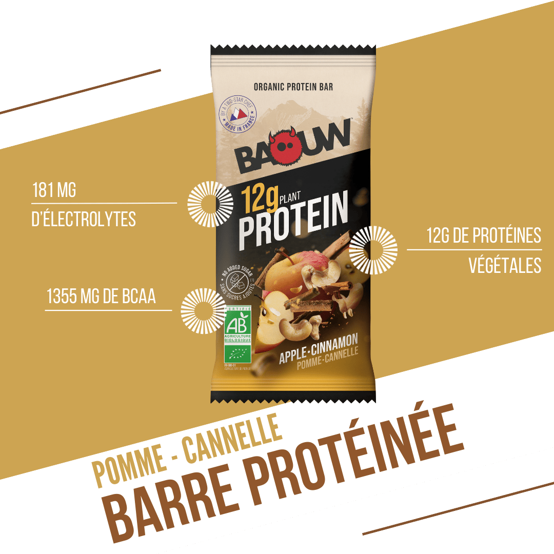 BAOUW ORGANIC EXTRA Barra de Proteína de Maçã/Canela (50g)
