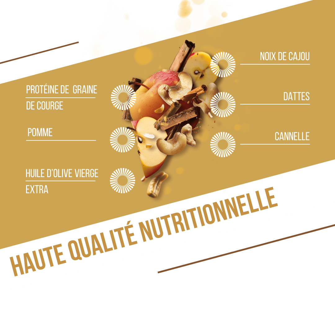 BAOUW ORGANIC EXTRA Barra de Proteína de Maçã/Canela (50g)