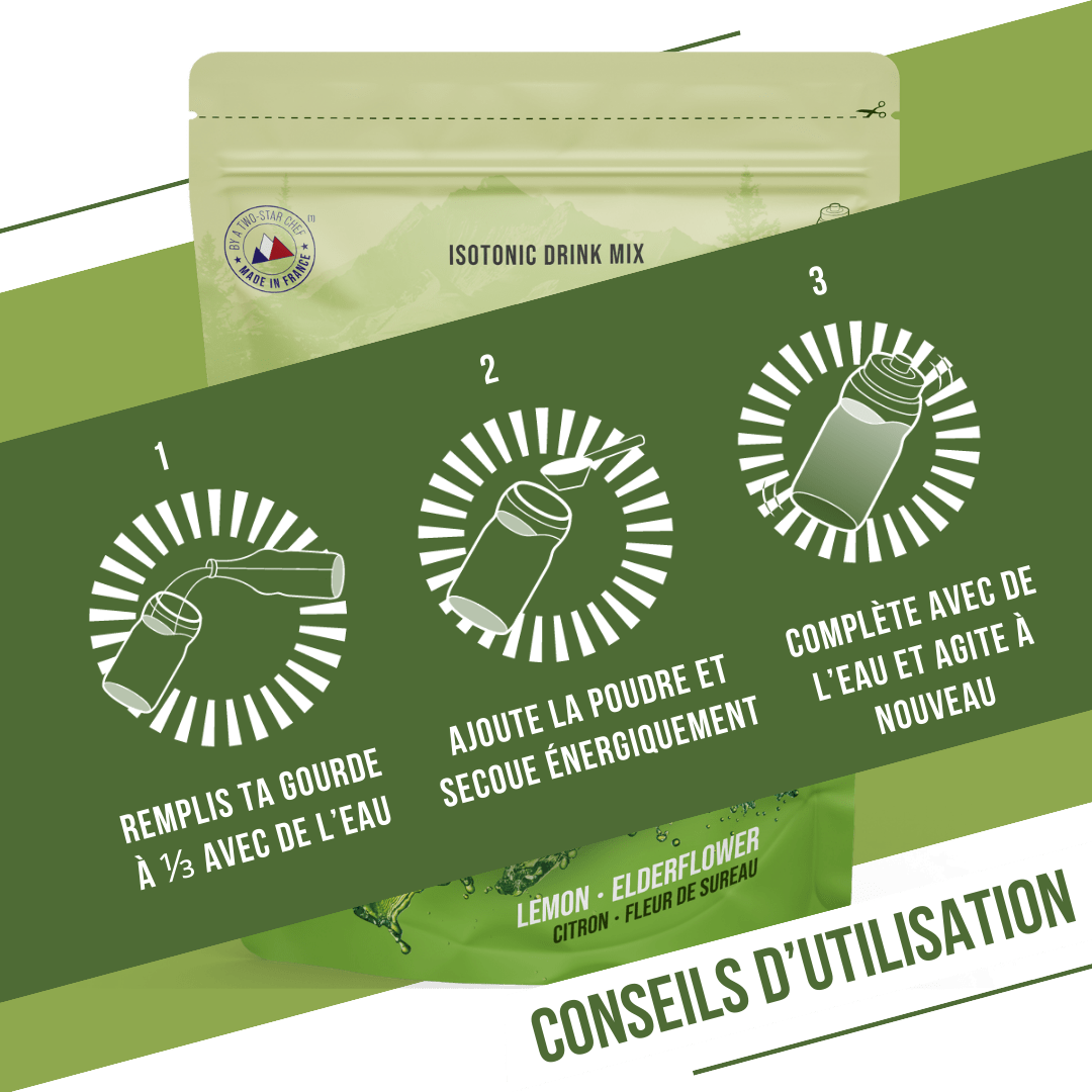 BAOUW ISOTONIC Bebida energética (585 g) Limão e sabugueiro