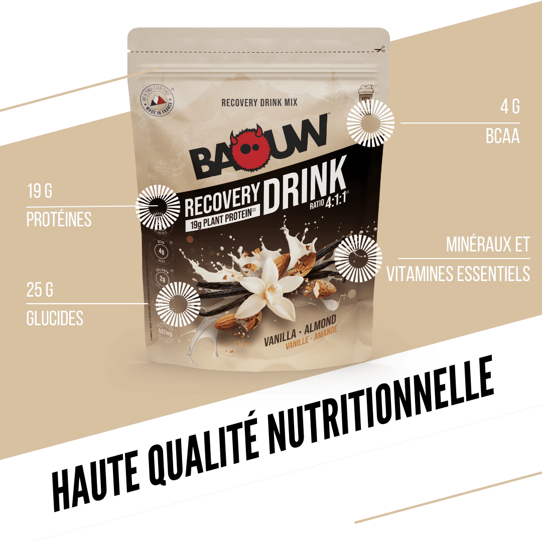 BAOUW RECOVERY Drink (500g) Baunilha e Amêndoa