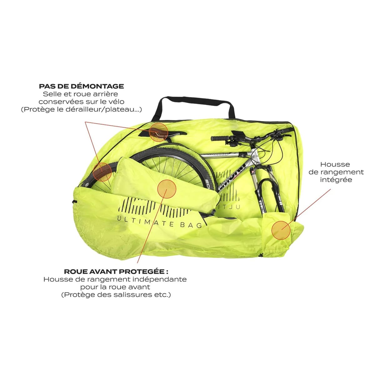 Capa para bicicleta BUDS MTBAG LIGHT Preta