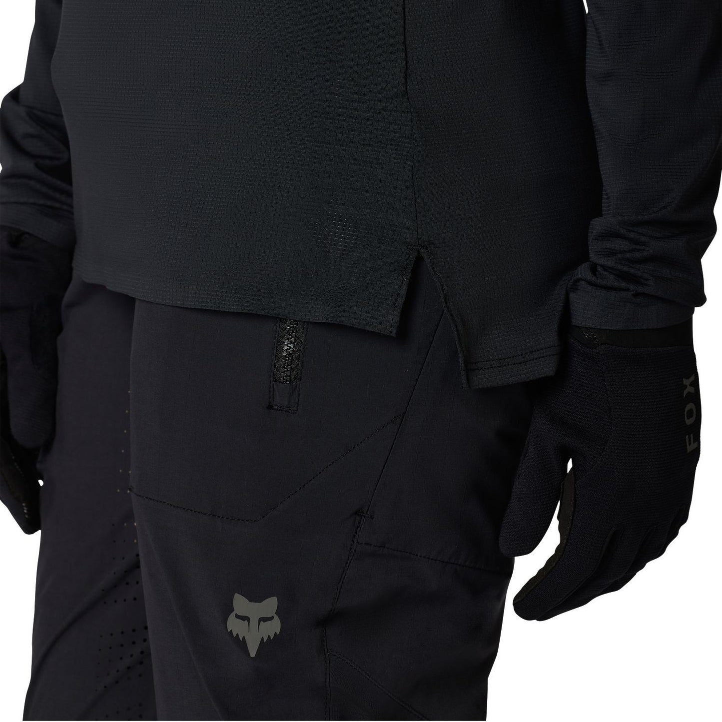Camisola de manga comprida FOX FLEXAIR para mulher Preto