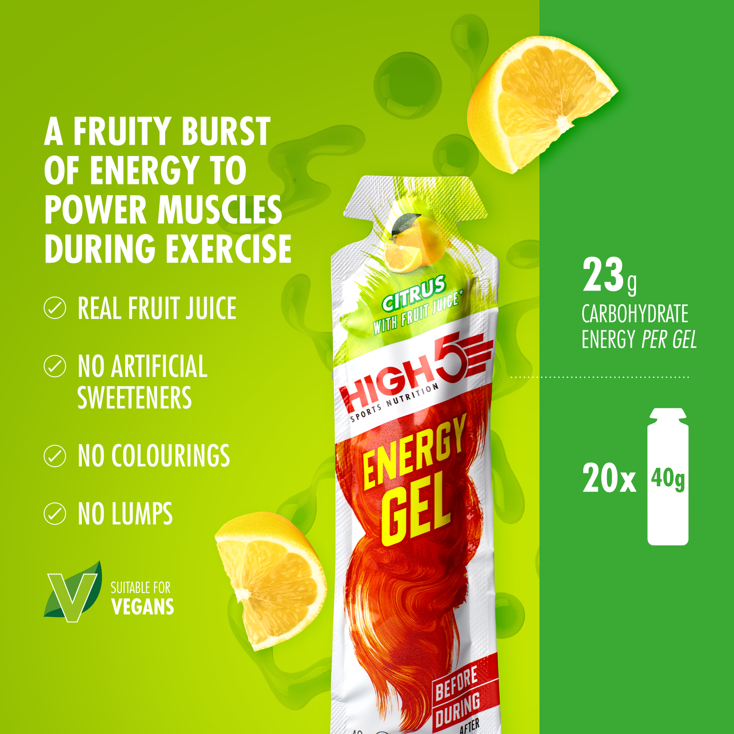 HIGH5 ENERGY GEL (40g) Limão